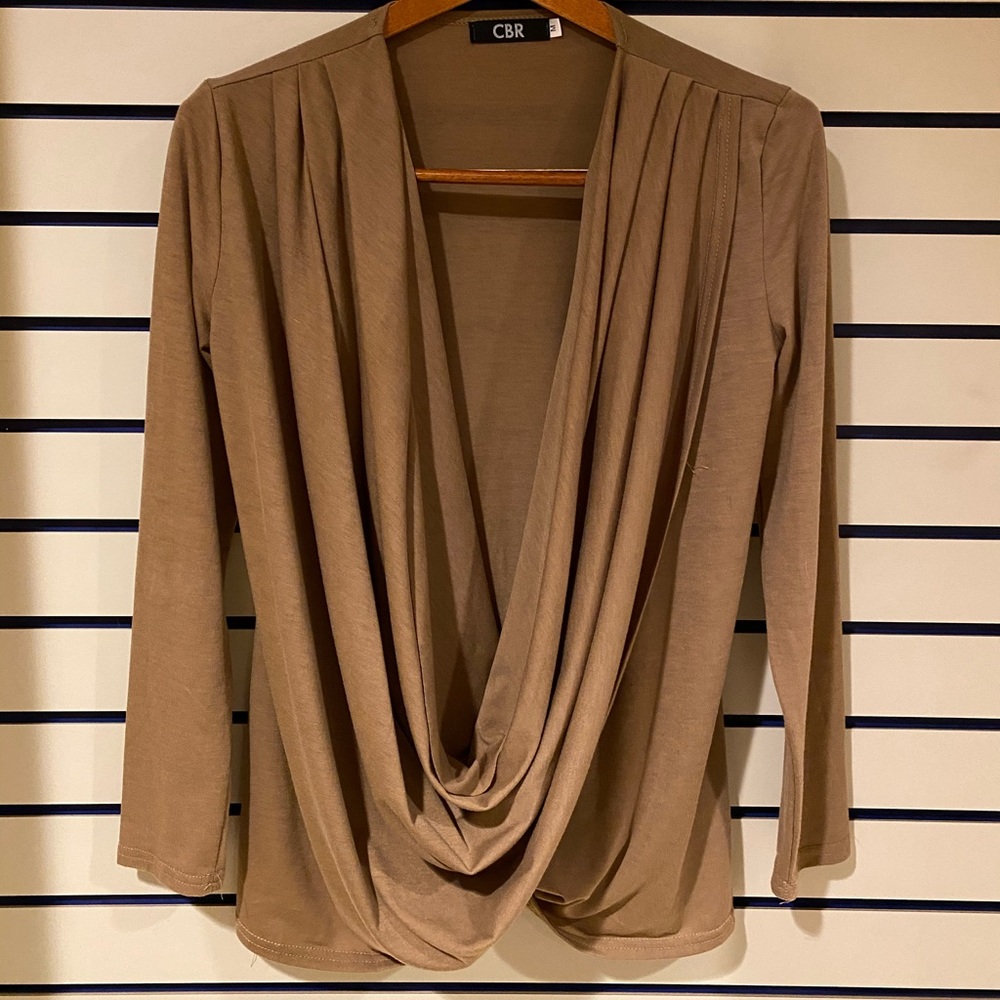 CBR tan wrap open M long sleeve